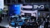 德國2023年慕尼黑車展上的中國汽車品牌比亞迪的展台。(資料照 2023年9月4日)