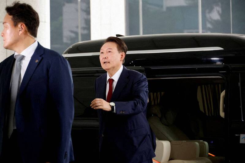 南韓前總統尹錫悅9日將出庭接受逮捕必要性審查，結果最早將於當天深夜或次日凌晨出爐。（路透資料照）