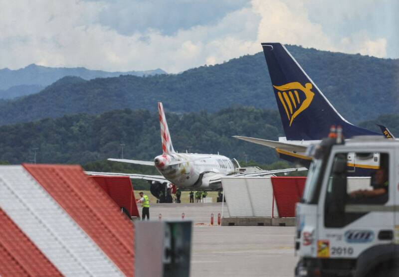 义大利米兰机场惊传男子被吸入飞机引擎后身亡。米兰机场示意图。（路透）