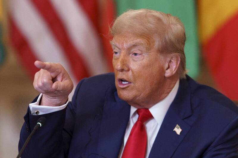 美国总统川普竞选时的录音档流出，包括曾警告习近平、普廷的言论，引发轩然大波。（欧新社）