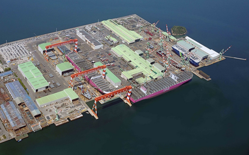 日本今治造船的丸龜工廠發生工安事故，造成7人送醫治療。（圖擷自今治造船官網）