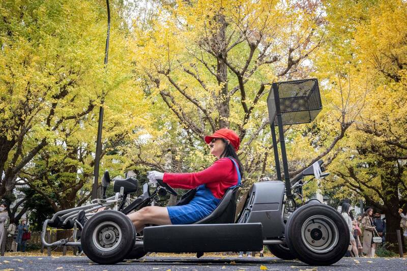 日本东京真人版跑跑卡丁车，示意图，与新闻事件无关。（法新社）