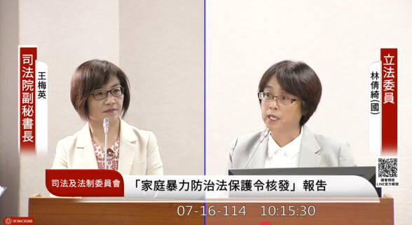 司法院副秘书长王梅英回应，为确保人民诉讼权益，目前已设有「诉讼救助制度」。（记者刘咏韵翻摄）