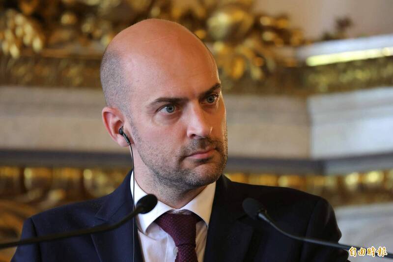 法國外交部長巴霍今（21）日抵達烏克蘭首都基輔，展開為期2天的訪問。（法新社）