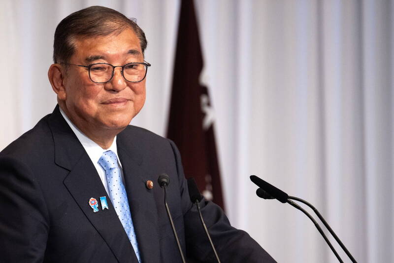 自民黨黨魁石破茂的去留成為選後的焦點。（歐新社）