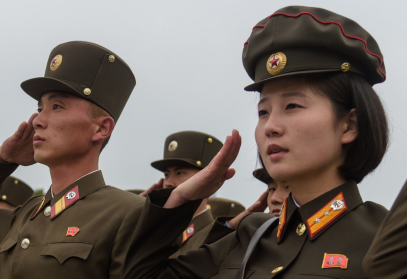 北韩近日屡创高温，导致不少被迫在高温下工作的士兵活活被热死；示意图。（法新社）