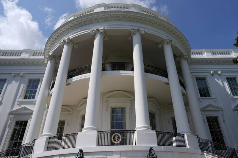 美國白宮附近27日被發現有可疑包裹，資料照。（美聯社）