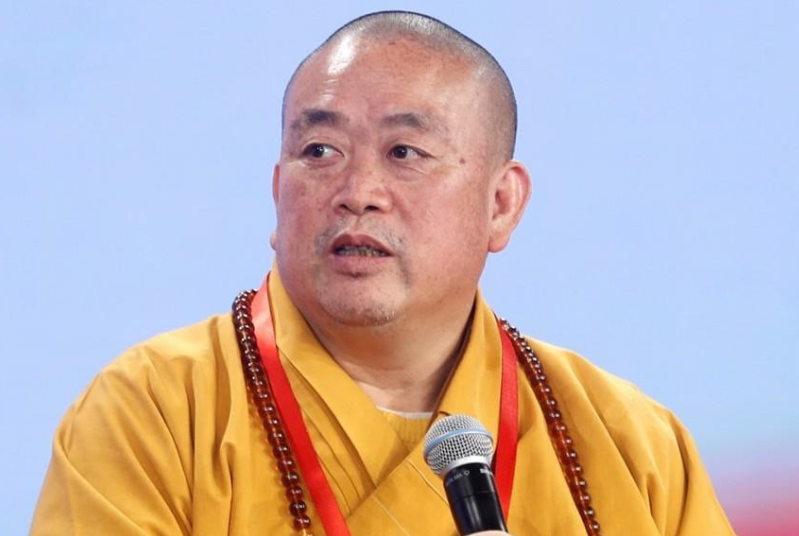 少林寺方丈释永信。（图翻摄自微博）