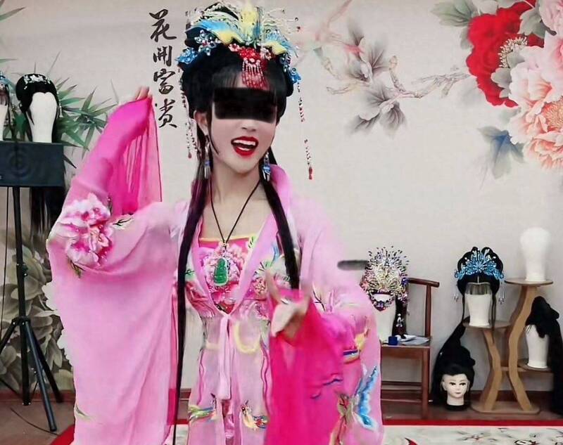 中國網紅羅大美生前照片。（擷取自極目新聞）