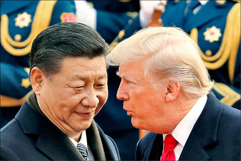 川普表示，他並未尋求與習近平會面，但透露可能會應「已發出的邀請」訪問中國。（美聯社資料照）