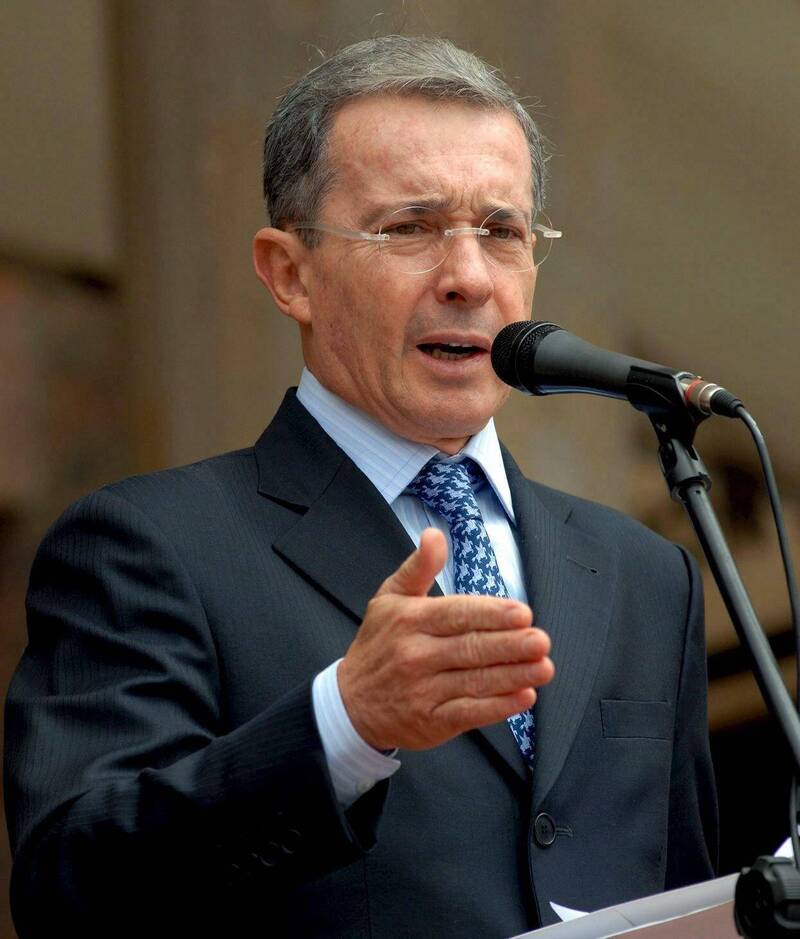 哥倫比亞前總統烏力貝被判犯有干擾證人和賄賂罪。（歐新社）