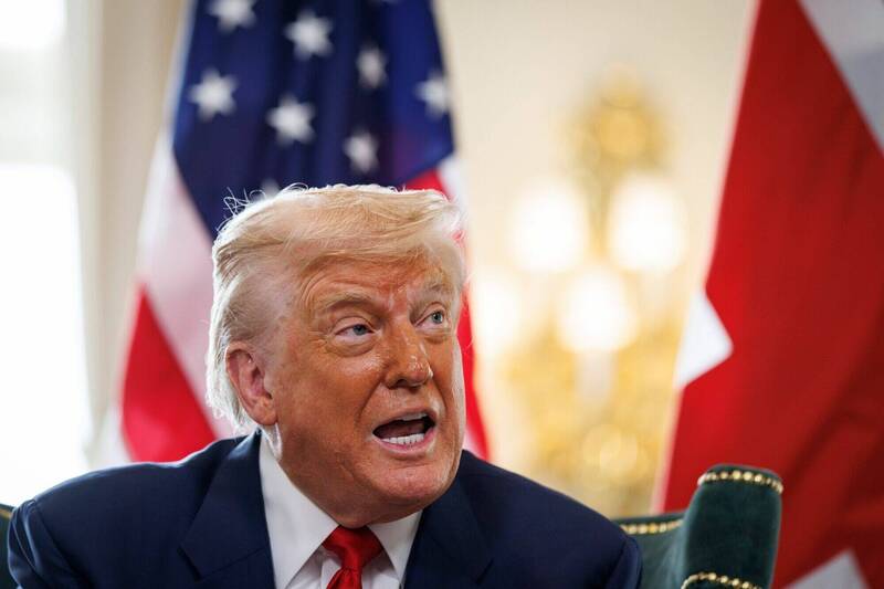 美国总统川普。（彭博）