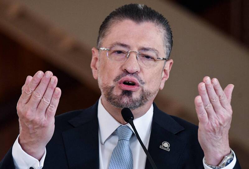 哥斯大黎加总统查维斯宣布「内阁大规模辞职」。(法新社) 哥斯大黎加总统查维斯宣布「内阁大规模辞职」。(法新社)