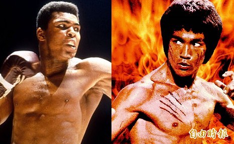 阿里VS李小龍，在當時常常被外界拿出來討論。（合成照片）