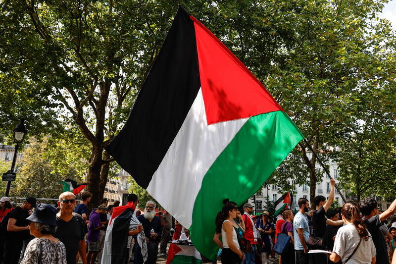 根据统计，已有4分之3联合国成员国已经或准备承认巴勒斯坦建国。（欧新社）