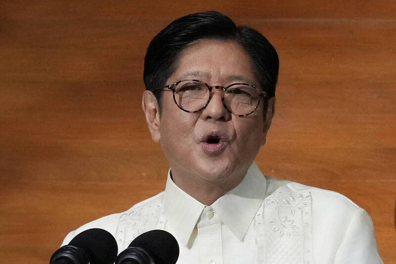 小马可仕表示，菲律宾与台湾相近，又有许多菲律宾移工在台湾，菲国不可能在台海冲突中置身事外。（美联社）