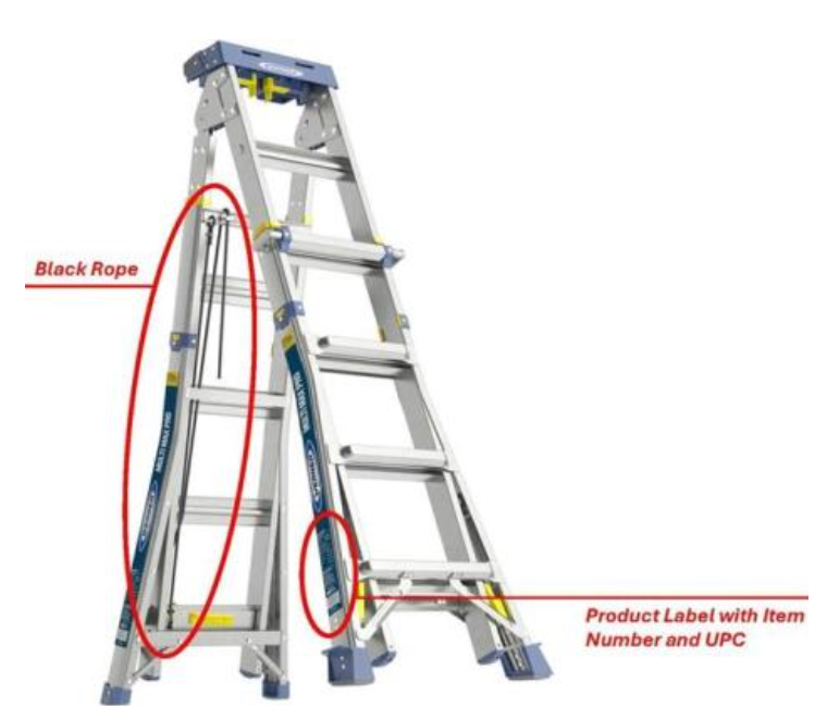 中国制铝梯已造成14人摔伤，美国召回12万2250架。（图撷自CPSC官网）
