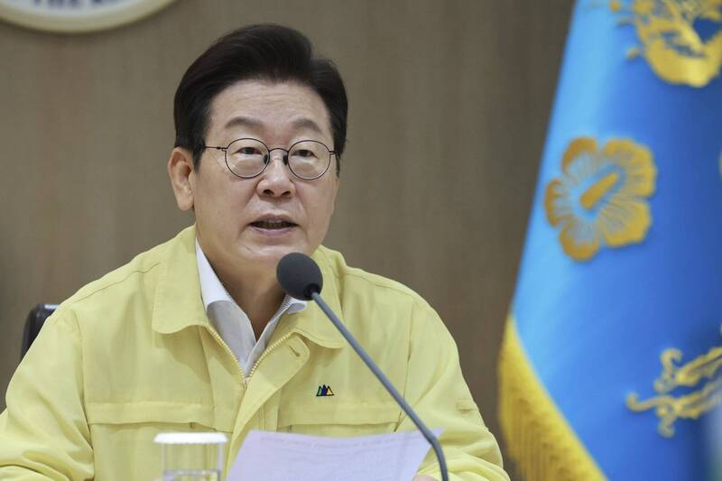 南韓總統辦公室20日指出，金與正對於首爾旨在恢復兩韓互信的措施進行抹黑，並對此表示遺憾。圖為南韓總統李在明。（美聯社資料照）