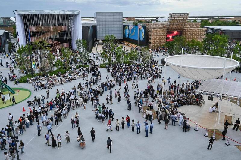 截至本月20日为止，2025年世界博览会进场人数累计达1503.8万人。（法新社资料照）